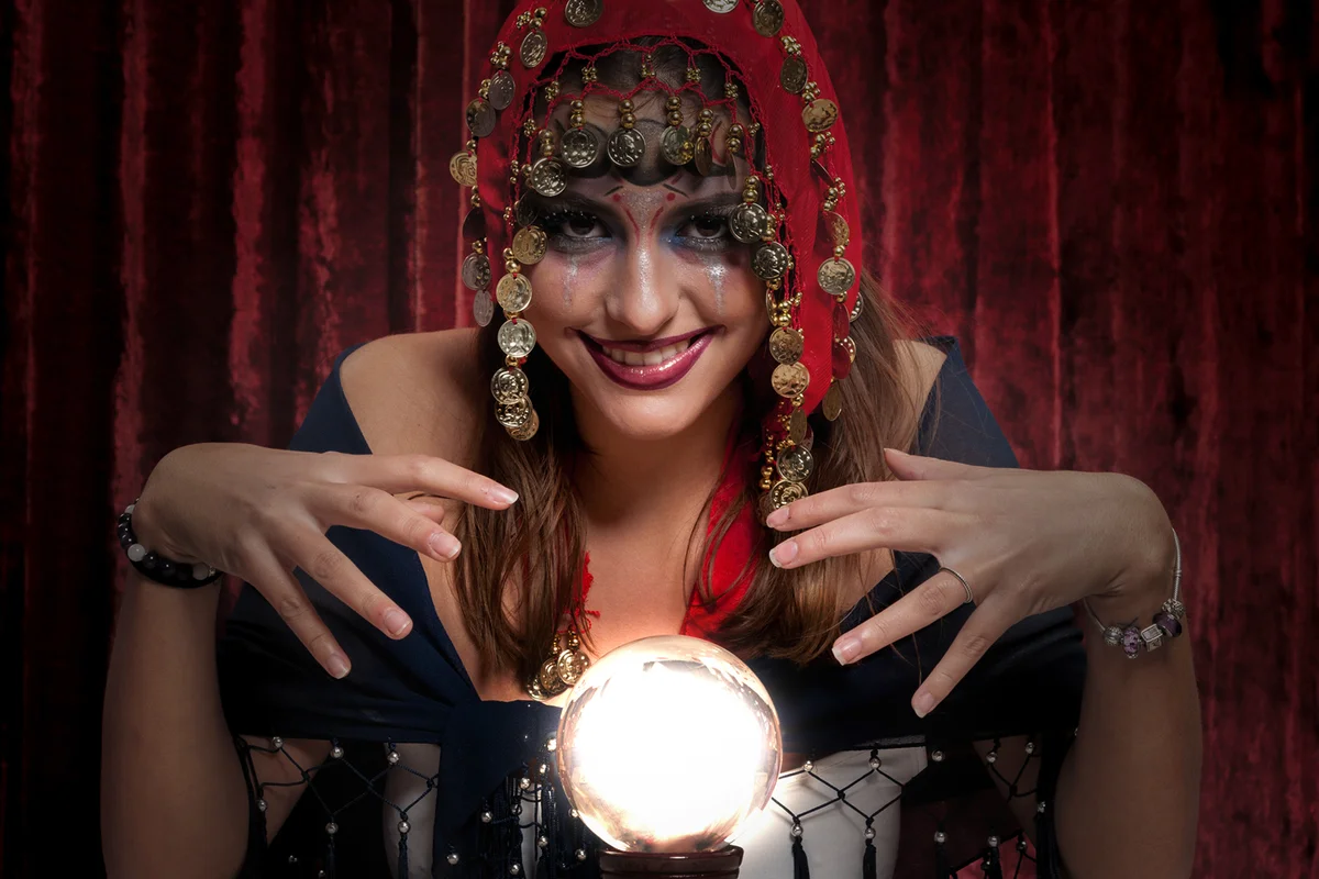Fortune Teller With Crystal Ball