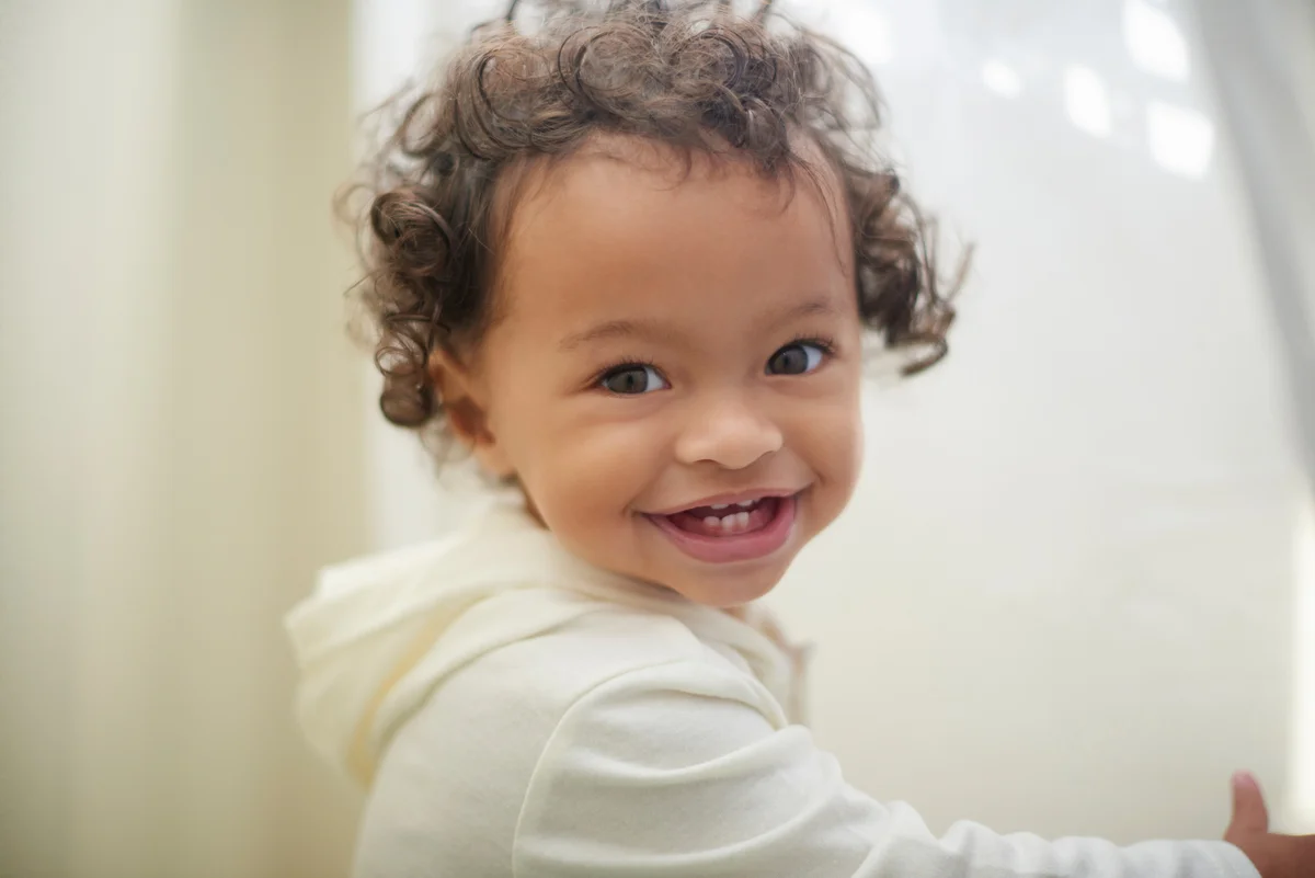 baby laughing