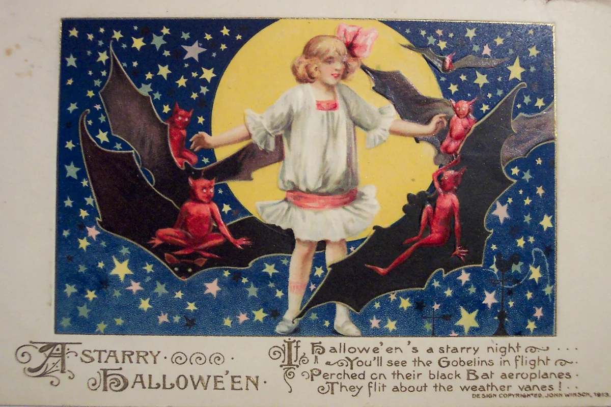 Vintage Halloween Postcard John Winsch