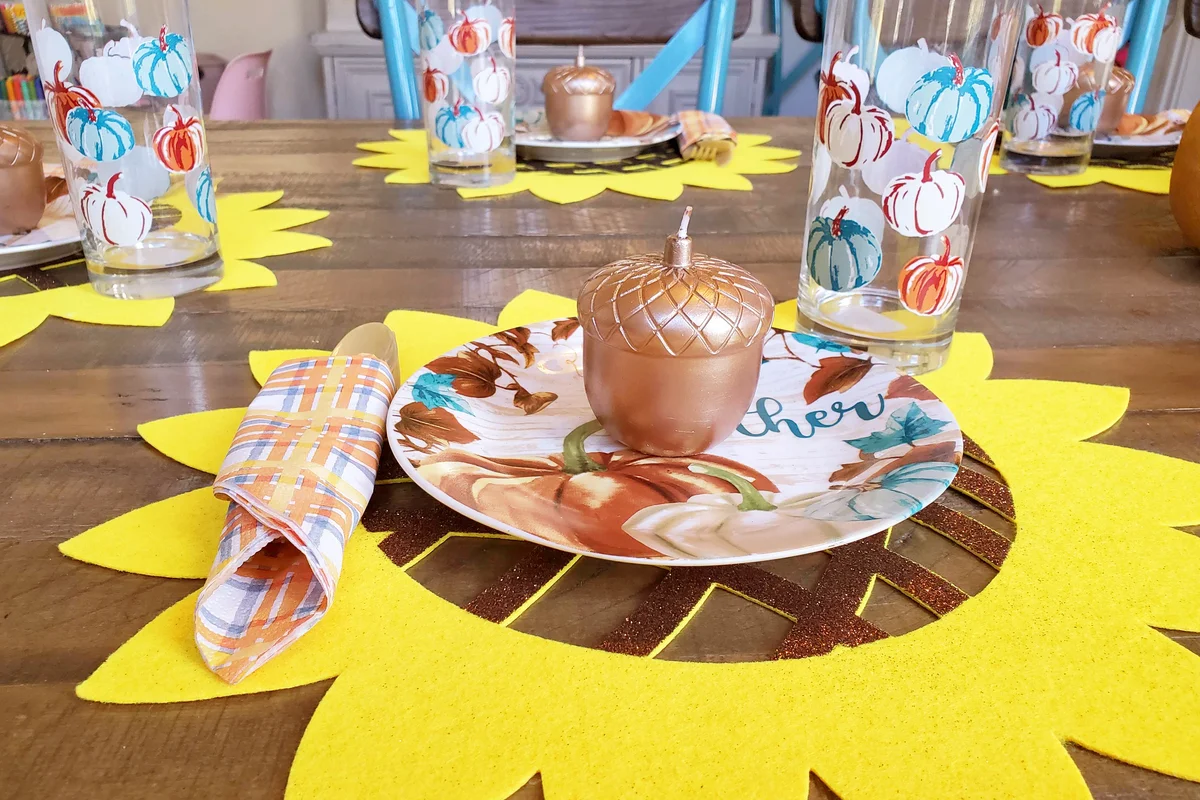 Dollar Tree Harvest Themed Table