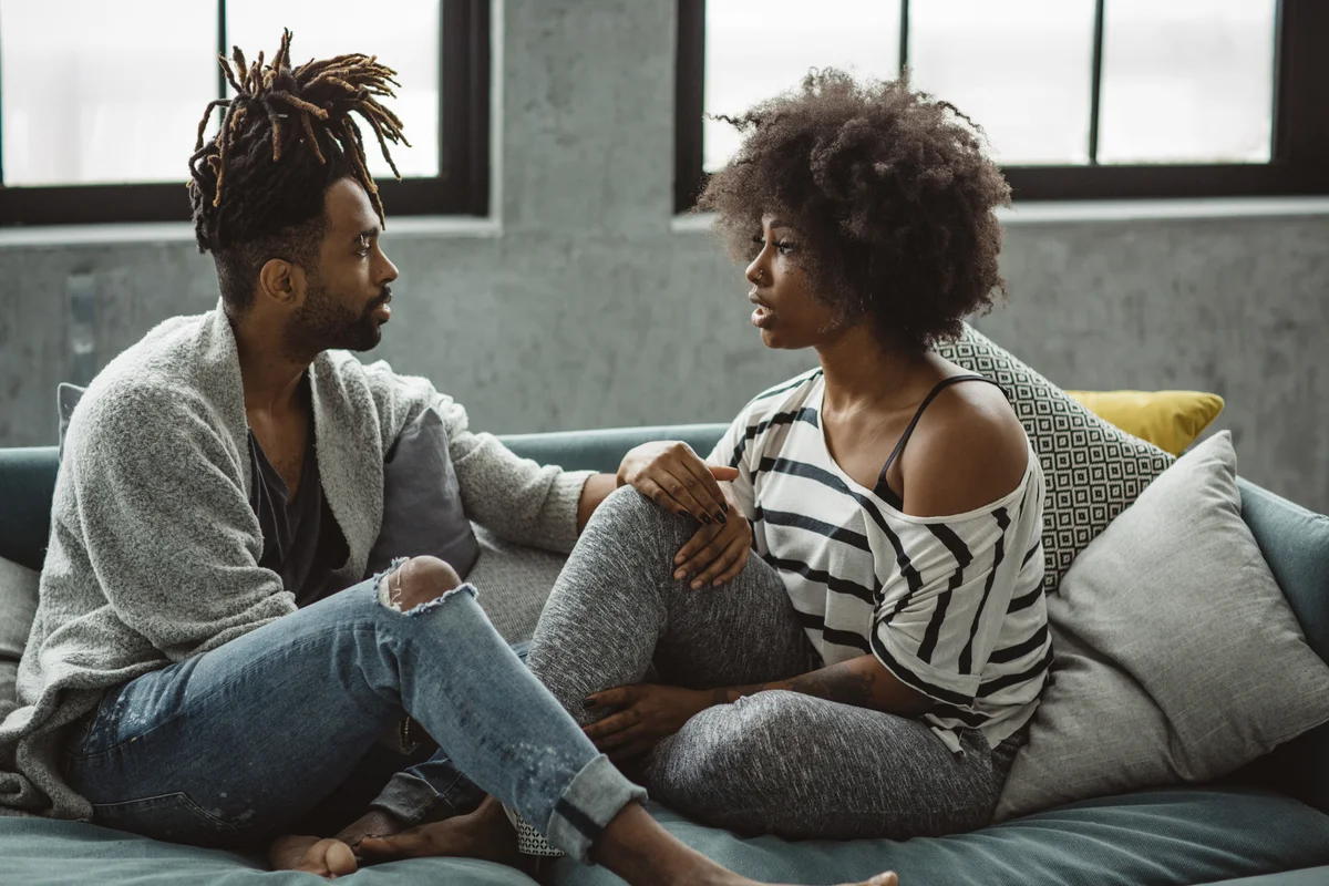 couple talking
