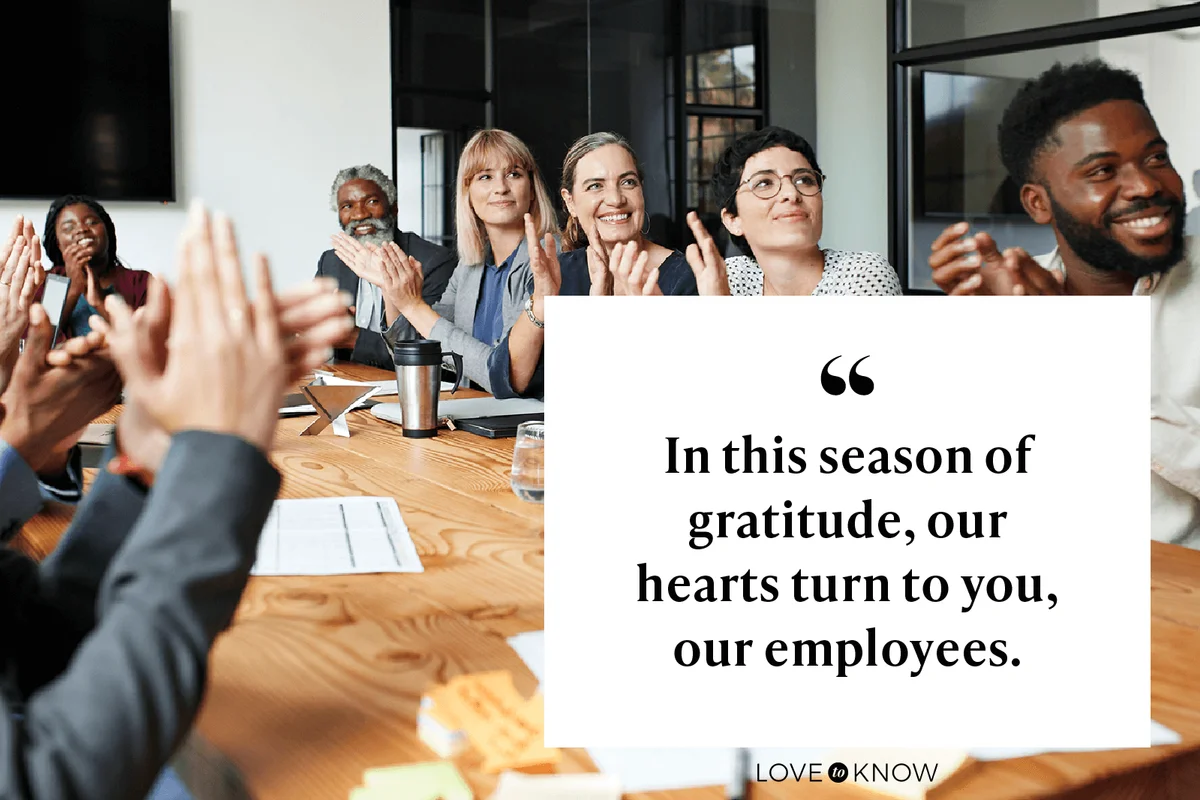 In this season of gratitude, our hearts turn to you, our employees.