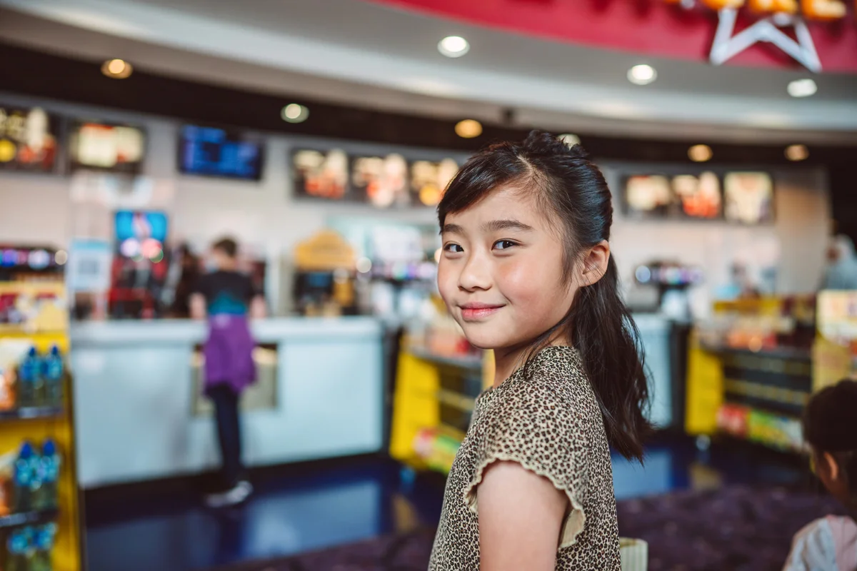 Girl at the movies