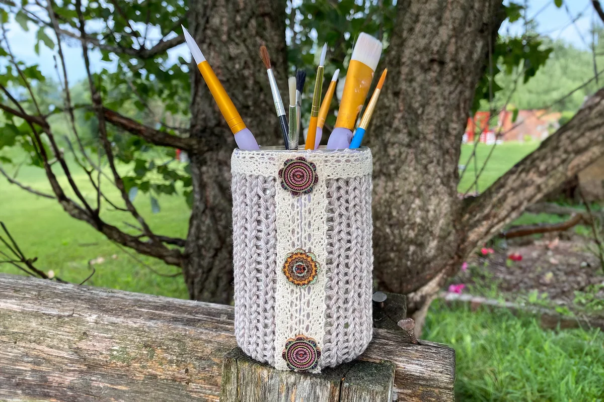 Upcycled tin cans