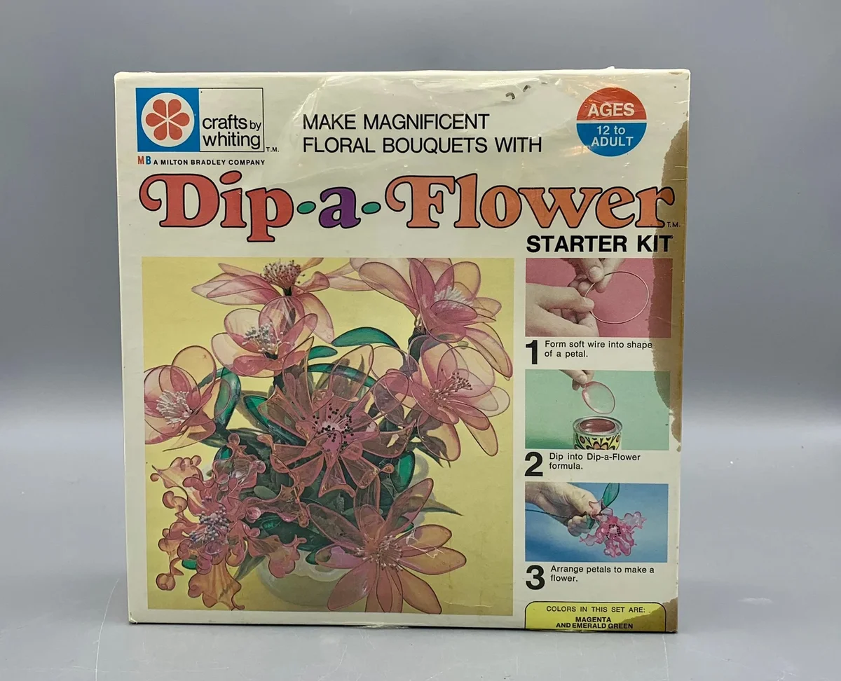 Vintage Dip-A-Flower Craft Kit