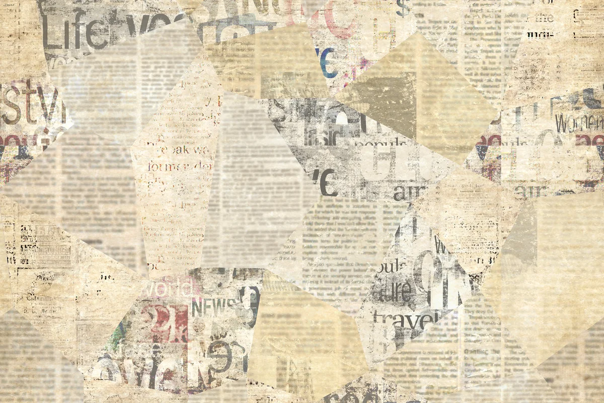 Newspaper paper grunge vintage old aged texture background