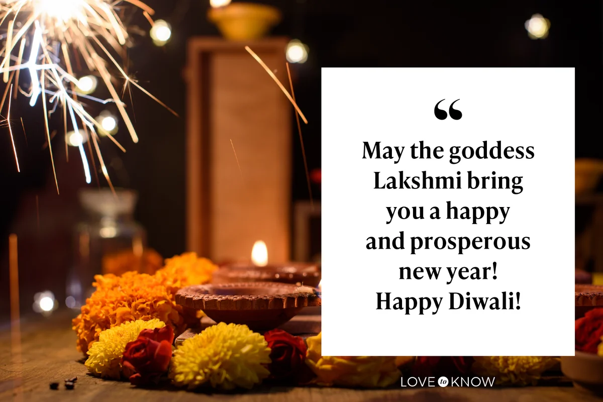 May the goddess Lakshmi bring you a happy and prosperous new year!
