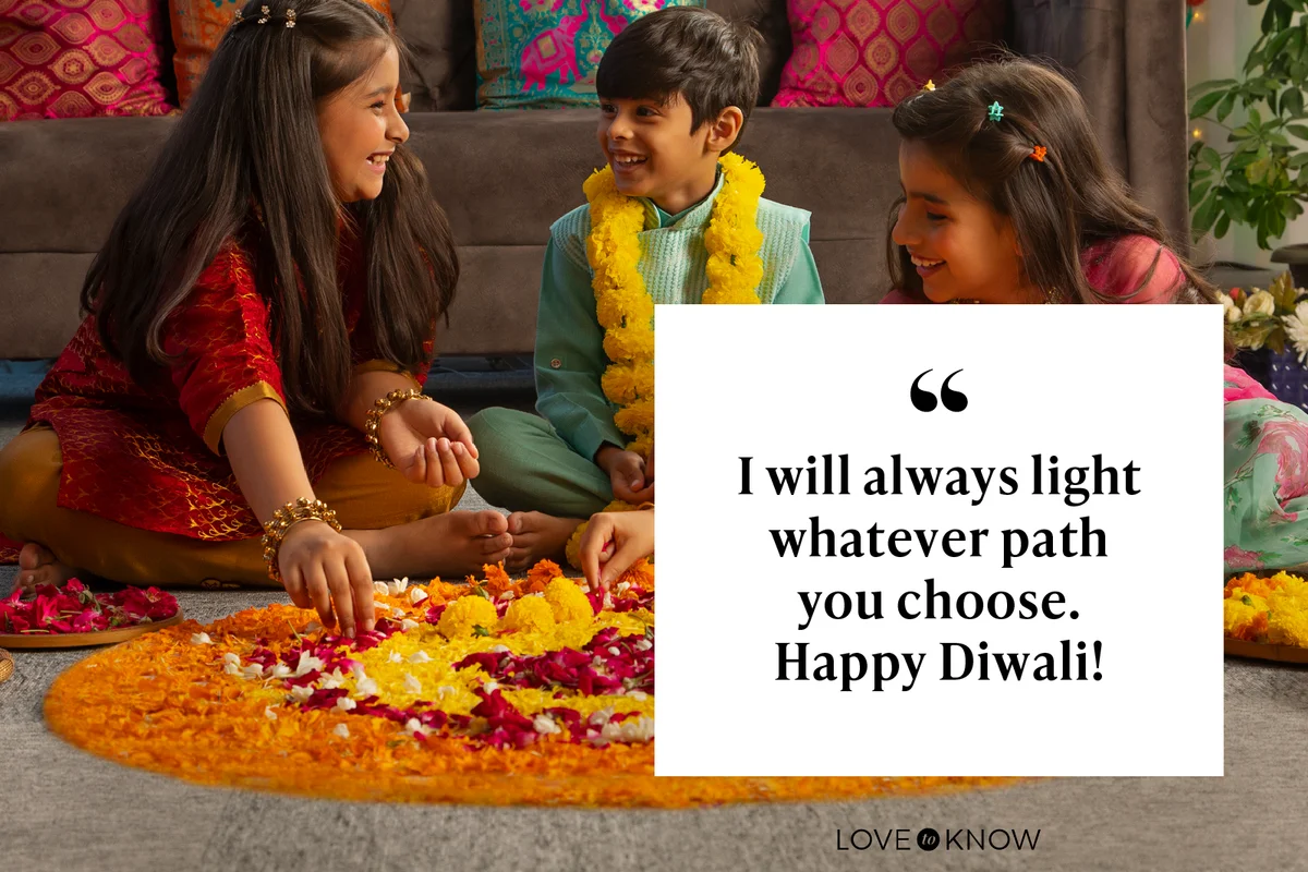 Kids having fun while decorating the floor with flowers ( Rangoli) on the occasion of Diwali