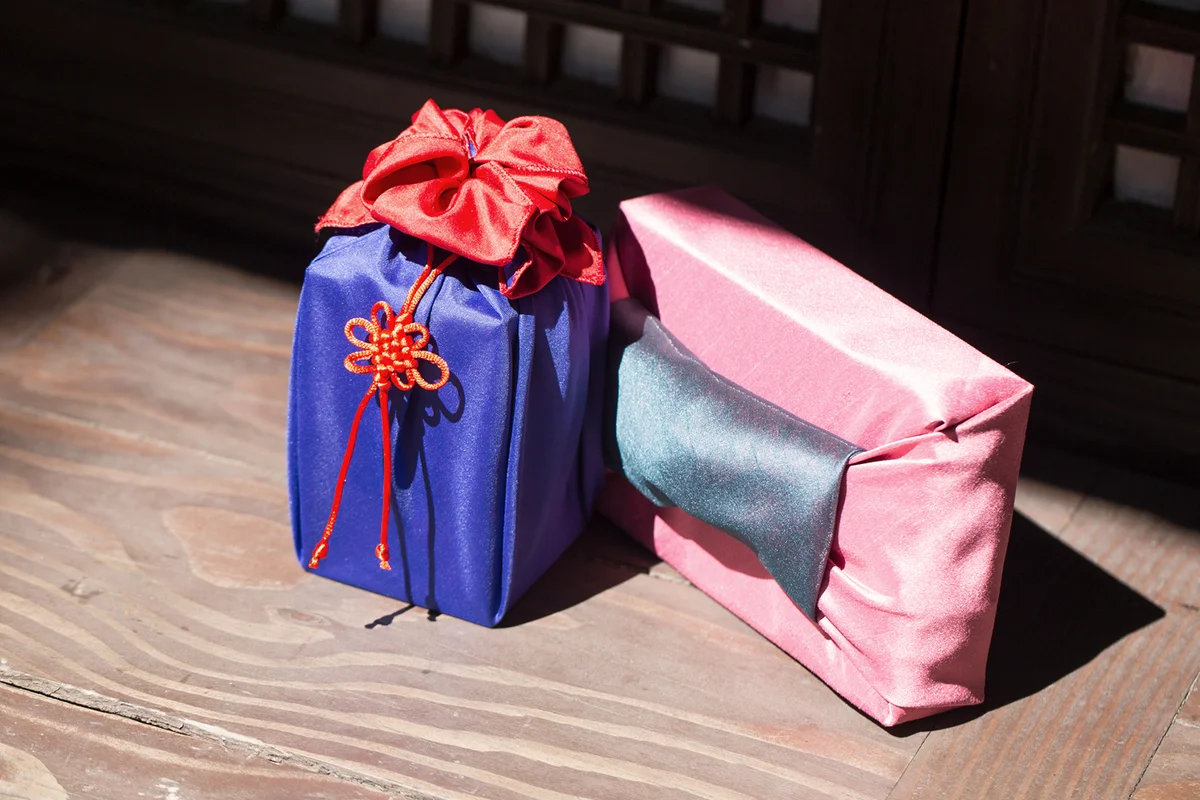 Korean traditional gift wrapping cloth made of silk