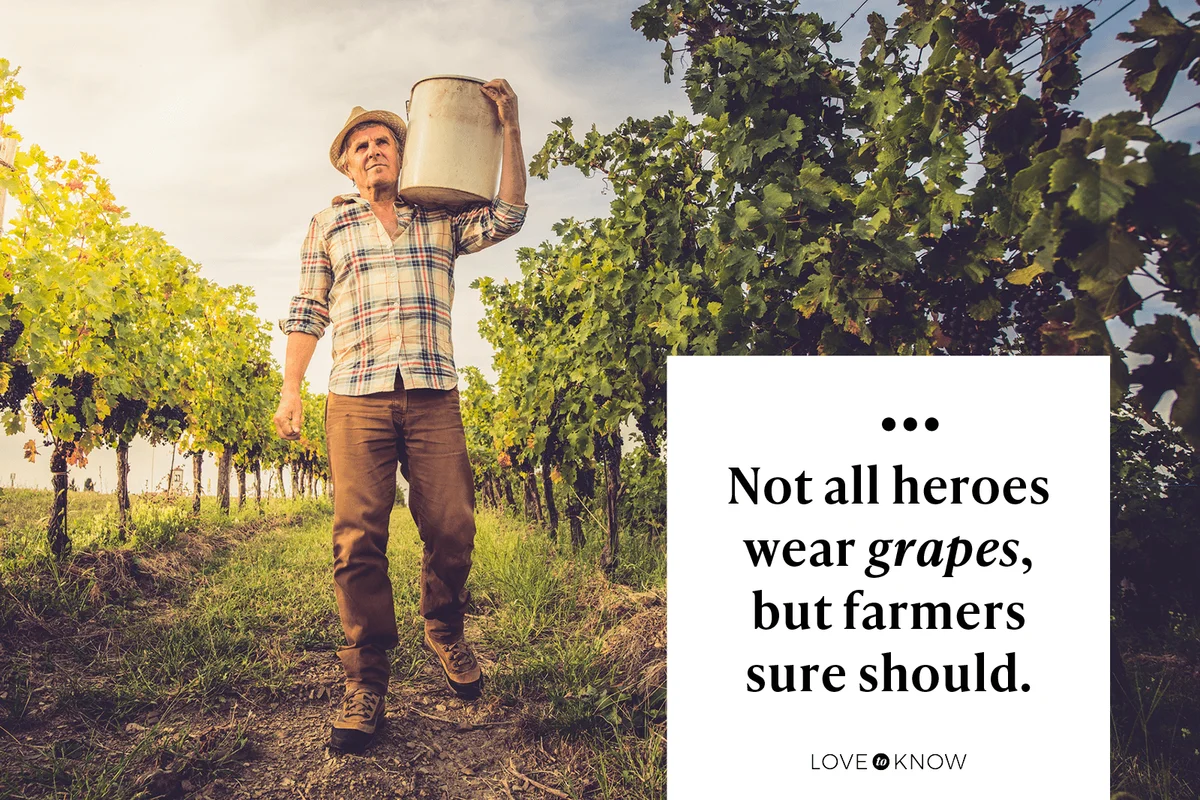Not all heroes wear grapes, but farmers sure should.
