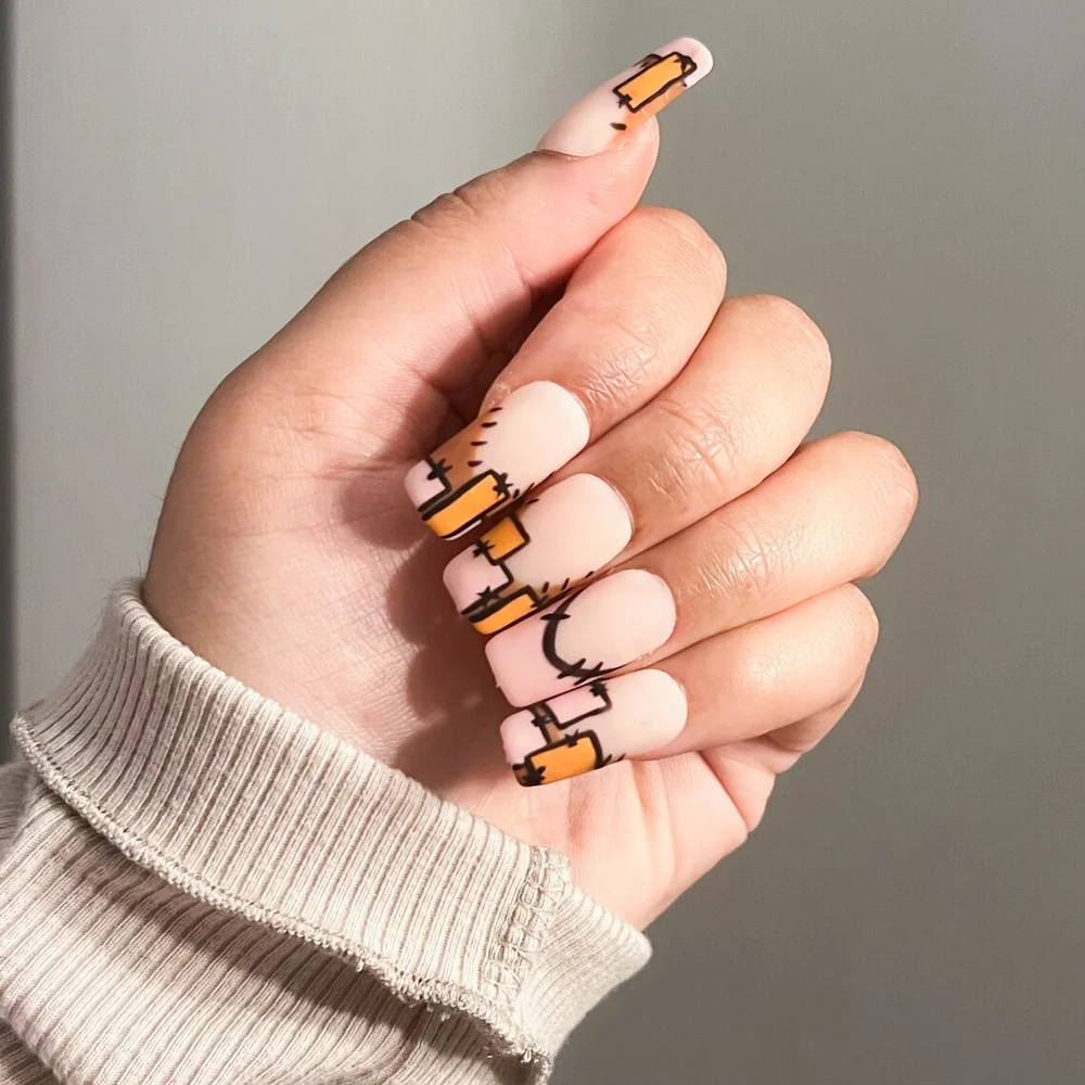 Patchwork Fall Nails