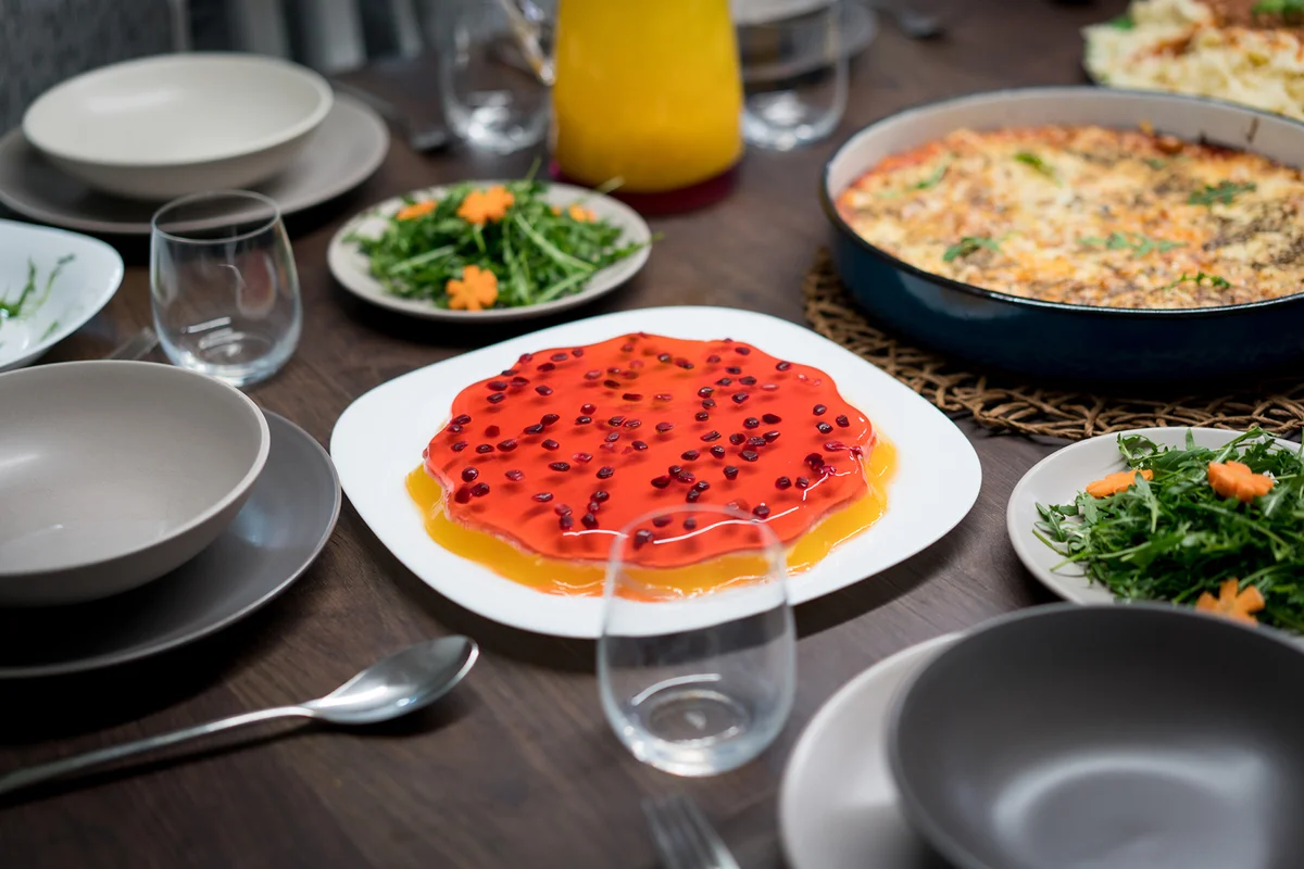 Big Dinner with a lot of Food