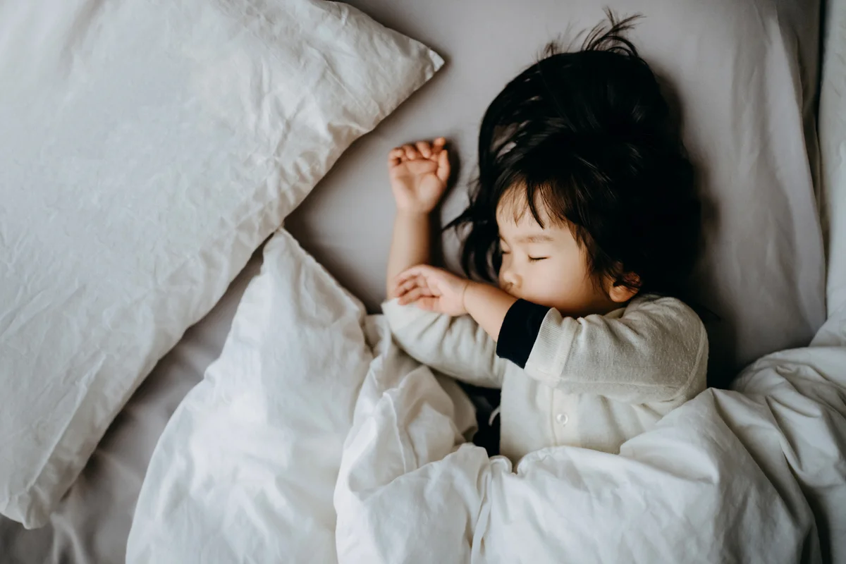 Toddler taking a nap