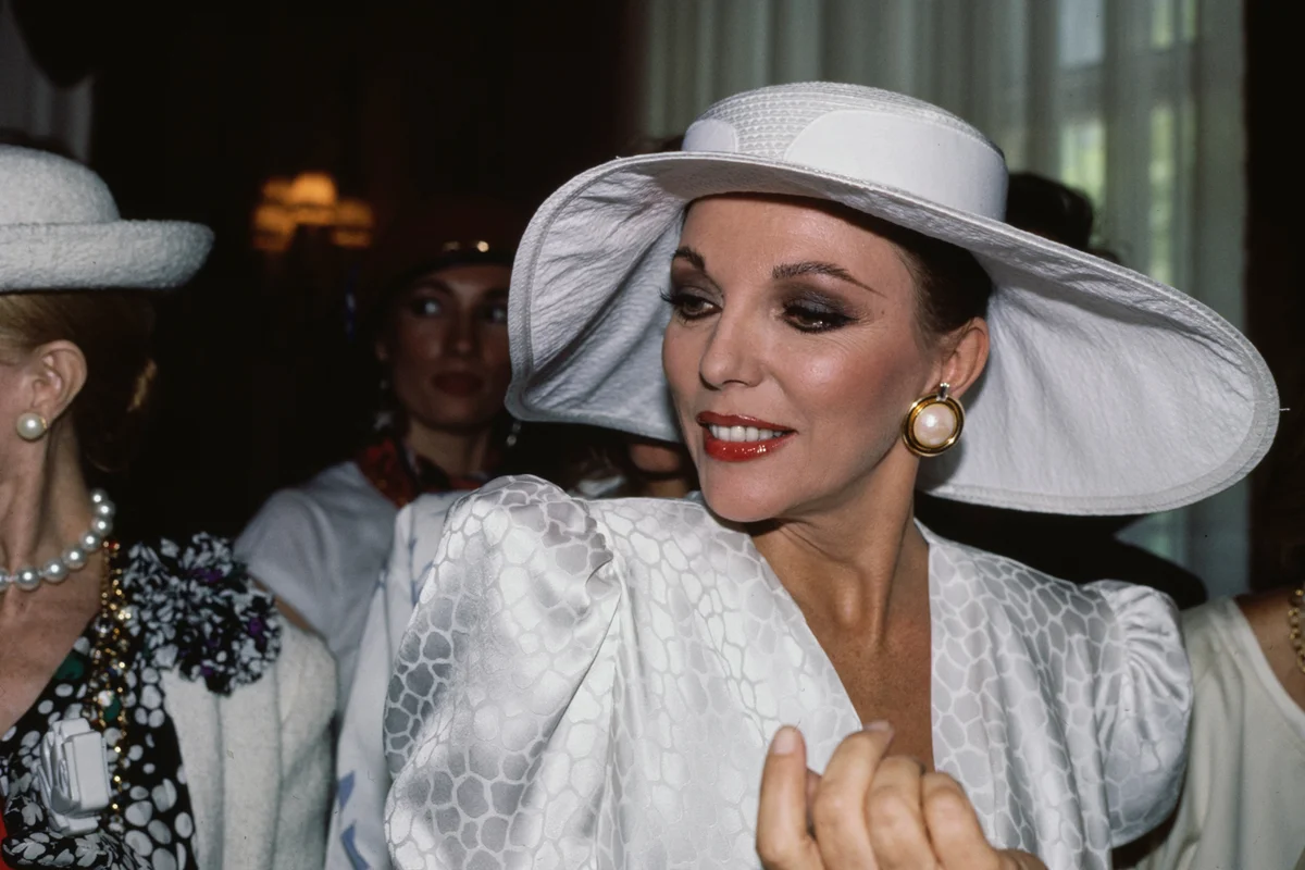 Joan Collins attends an event, United States, circa 1980s | Getty Editorial