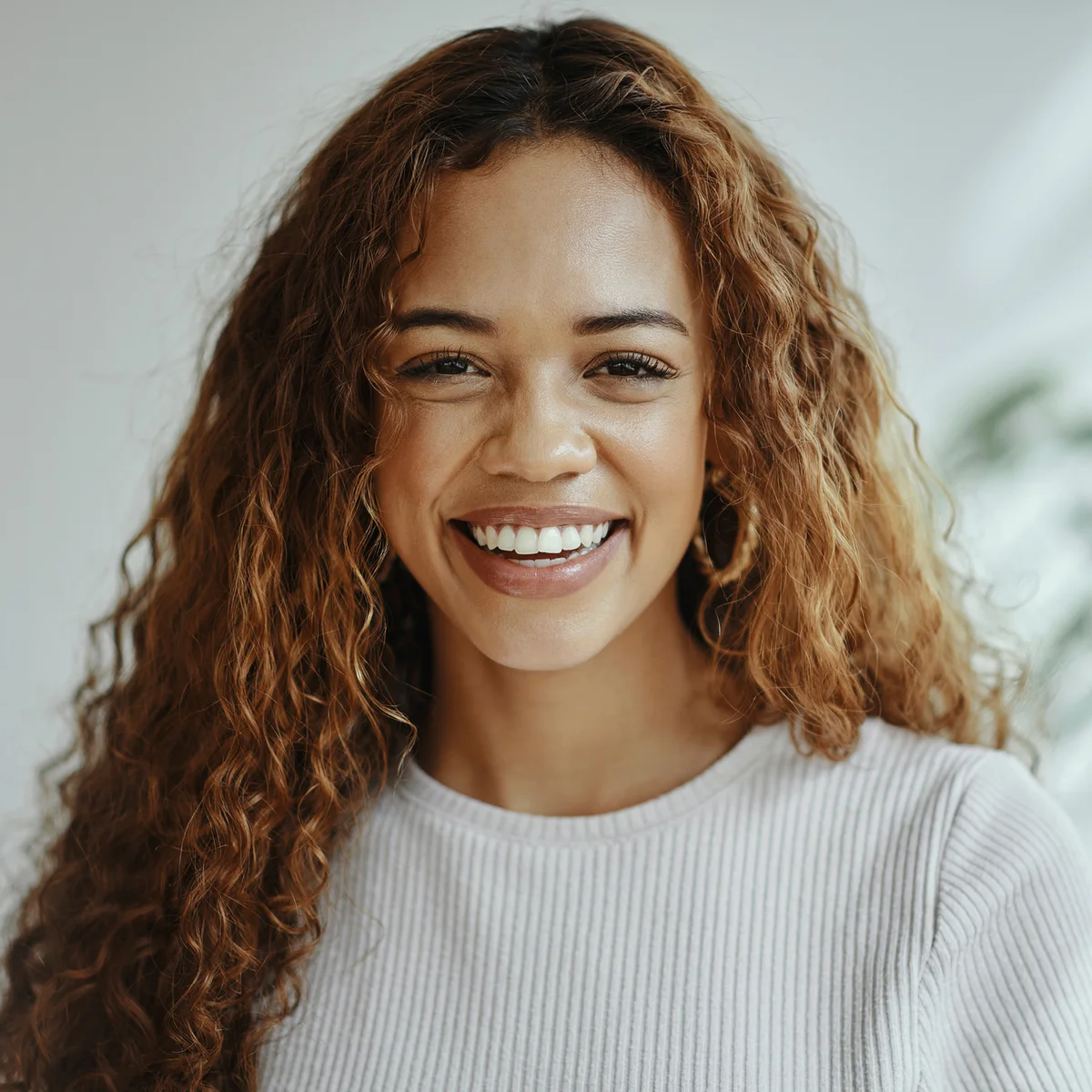 Portrait of smiling woman