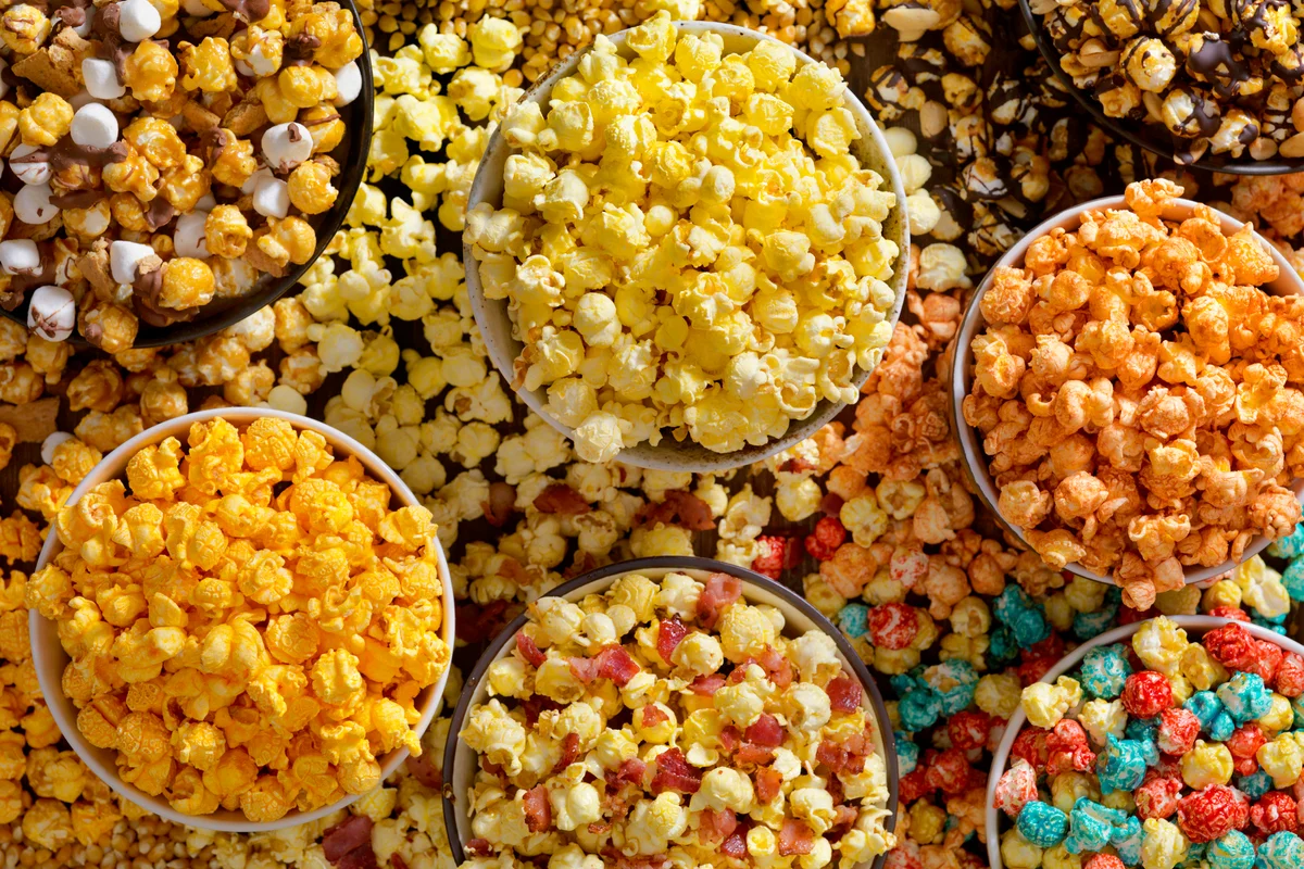 Different popcorn toppings
