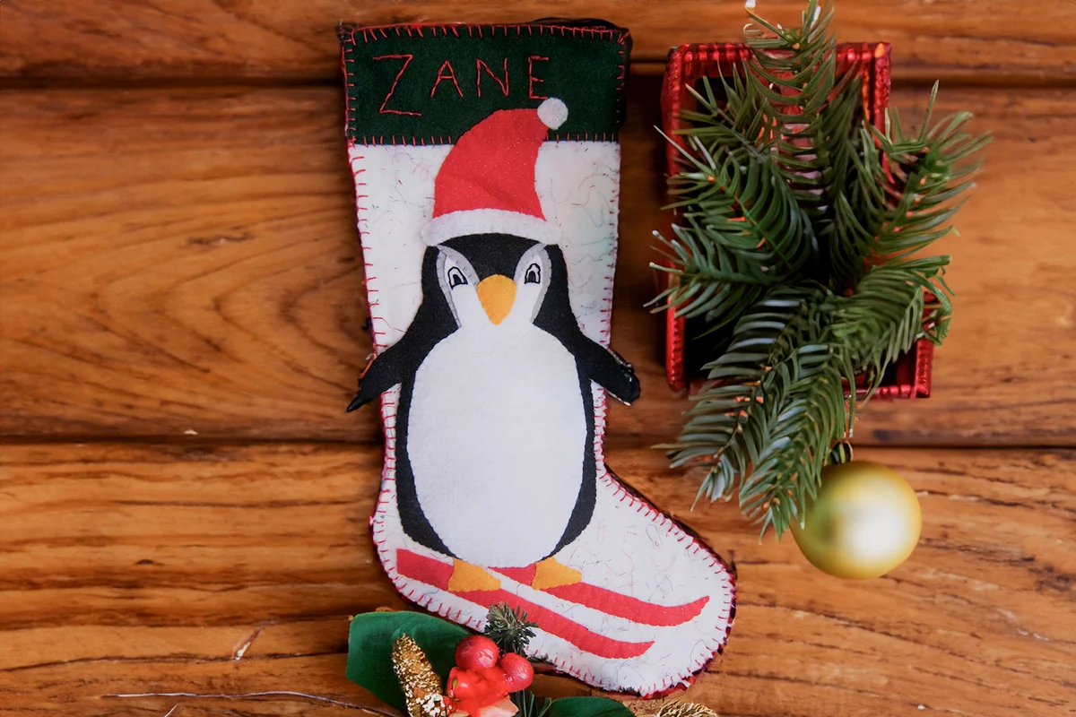 Penguin Christmas Stocking