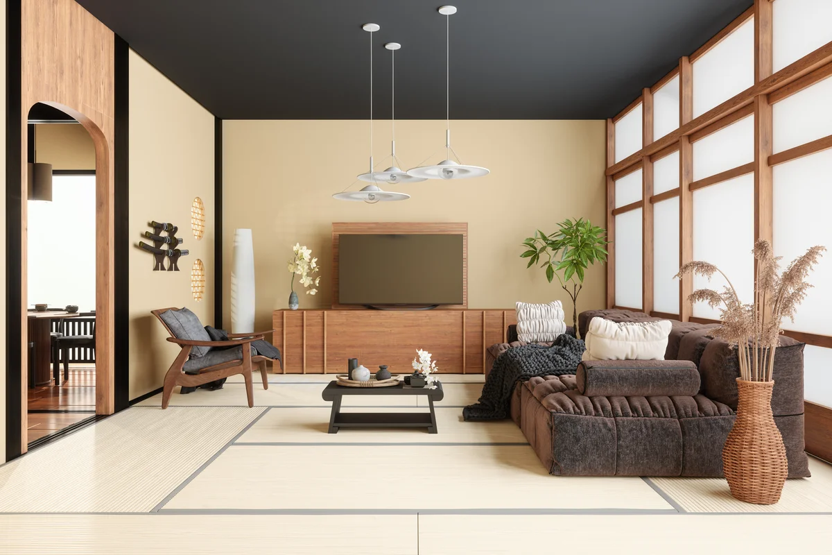 Japanese Style Living Room Interior