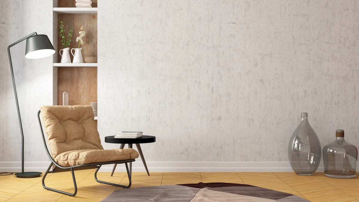 Interior with Armchair and Empty Wall