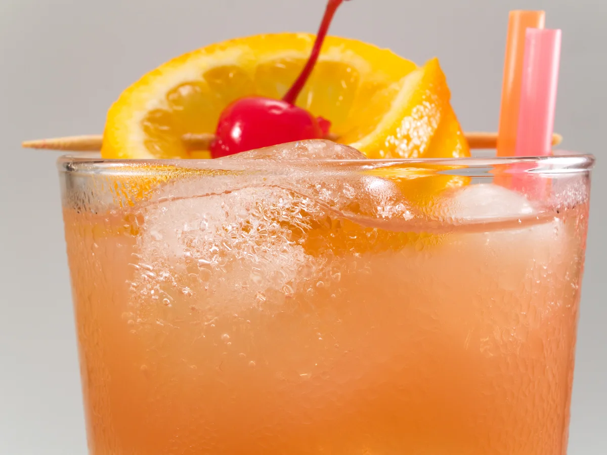 Sex on the beach cocktail closeup