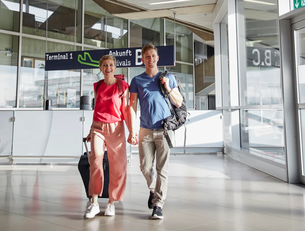 couple at airport