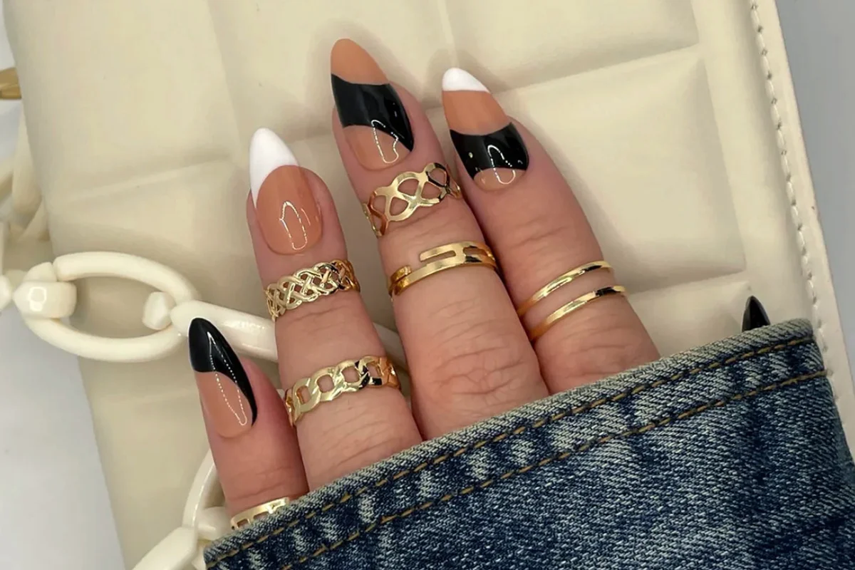 Black and White Nails Fall Nails
