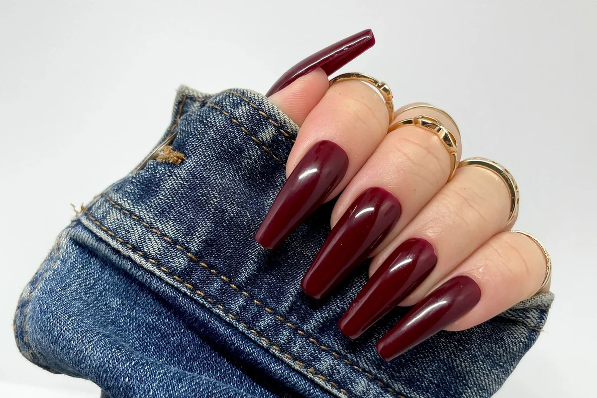 Burgundy Nails