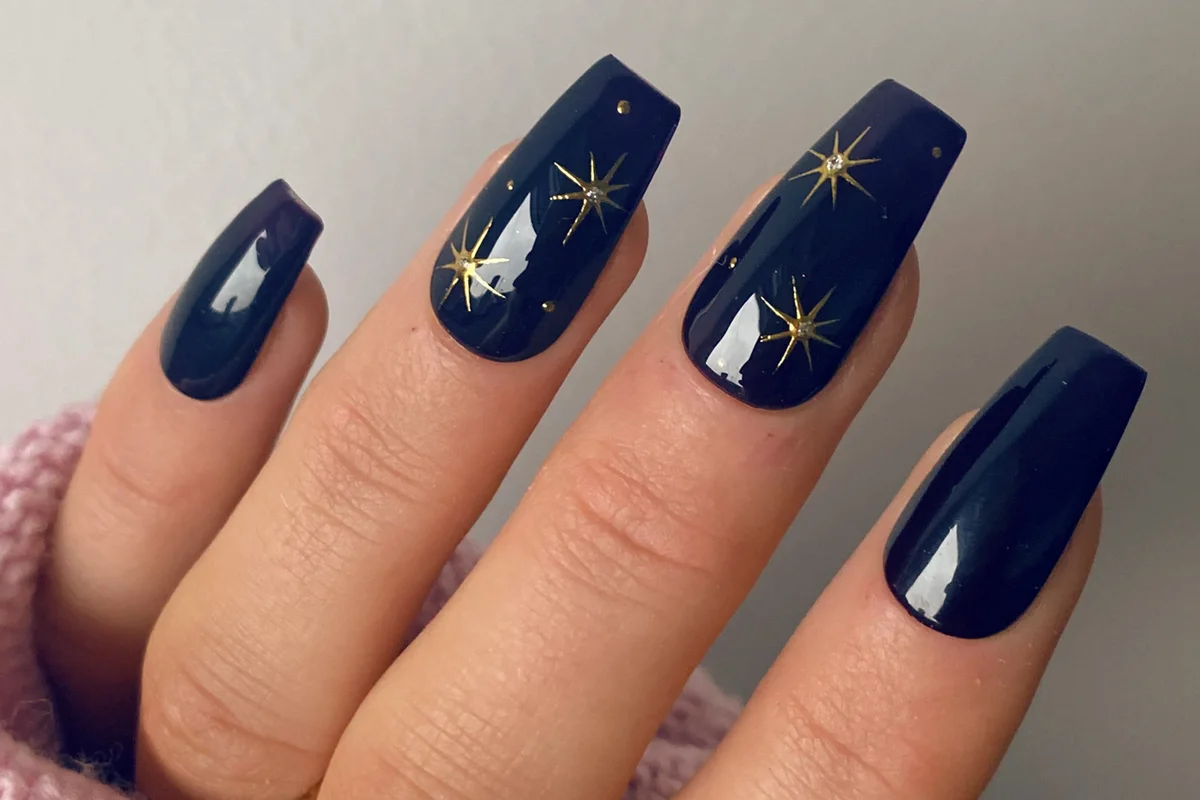 Midnight Star Custom Press On Nails