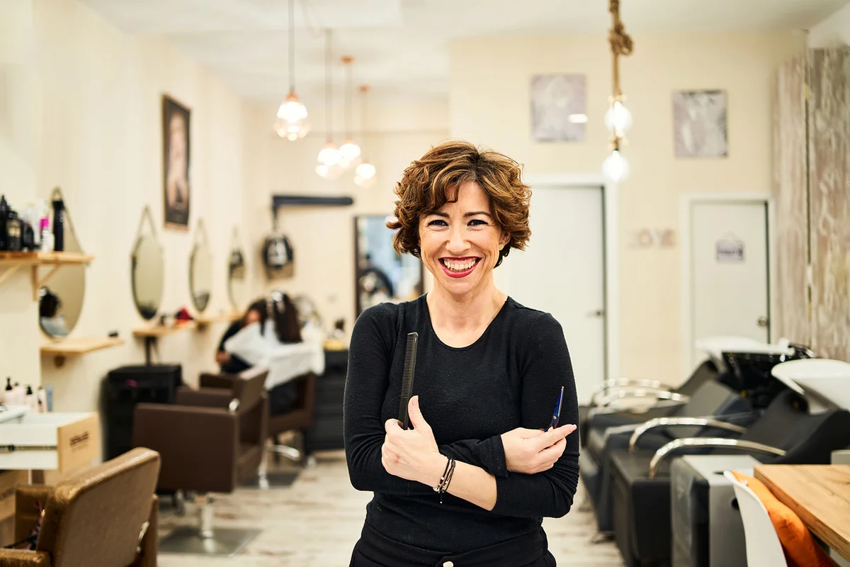 The owner of the hairdresser's shop