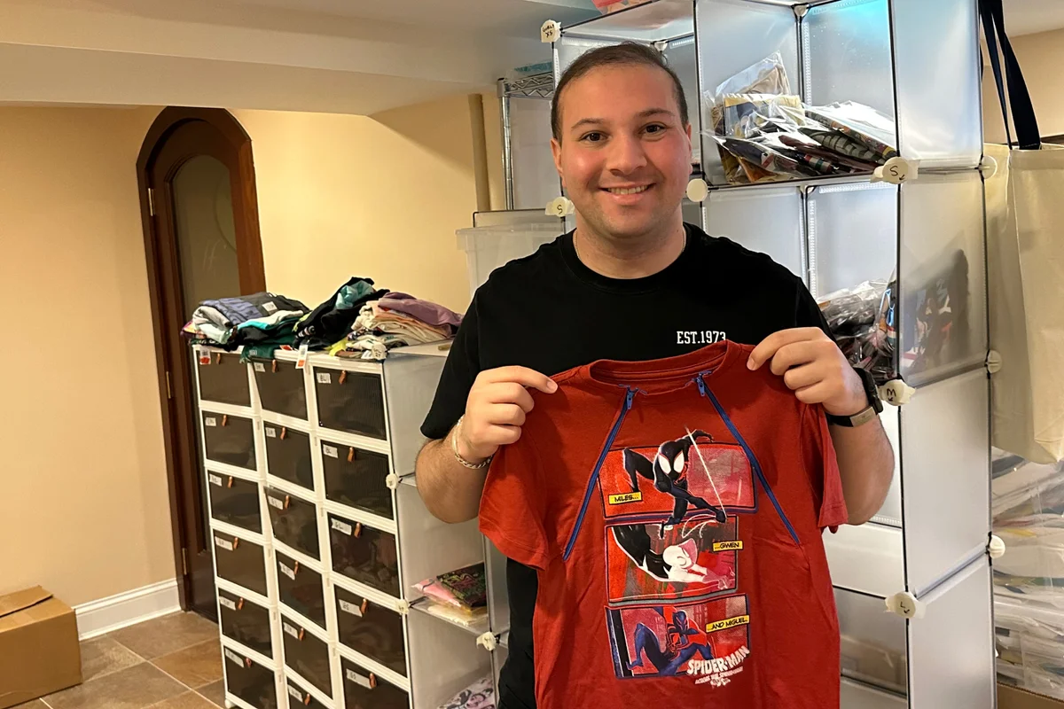 Jordan Harouche with JZips shirt