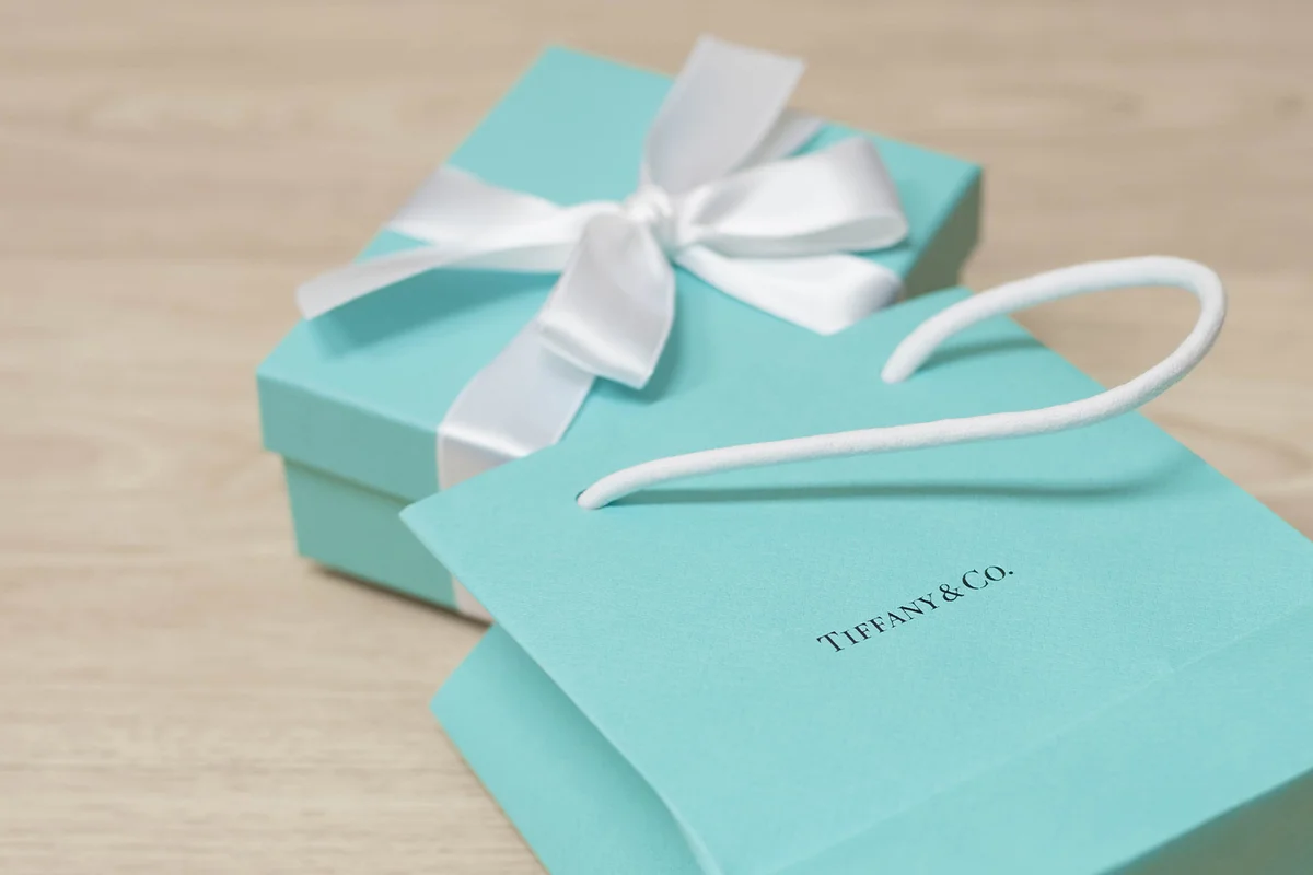 Tiffany & Co. Blue Box - brand package of luxury jewelry