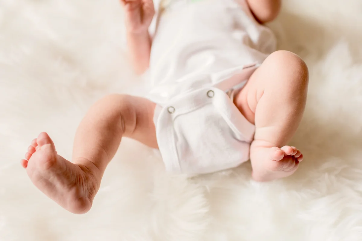 Newborn Baby Legs