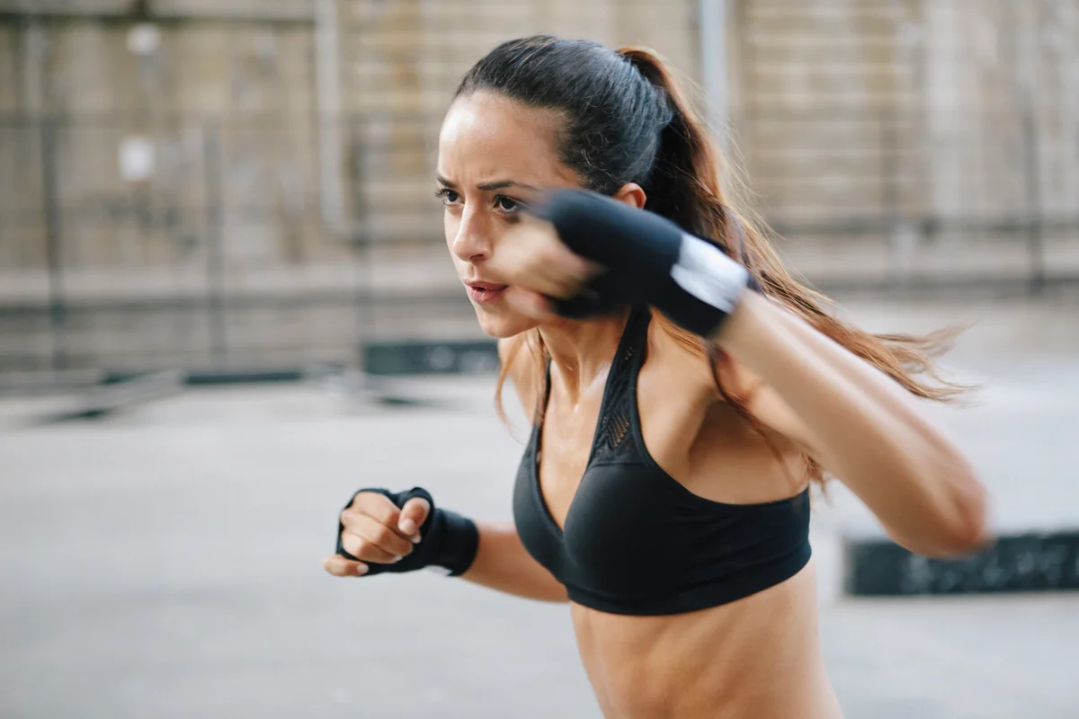 female boxer