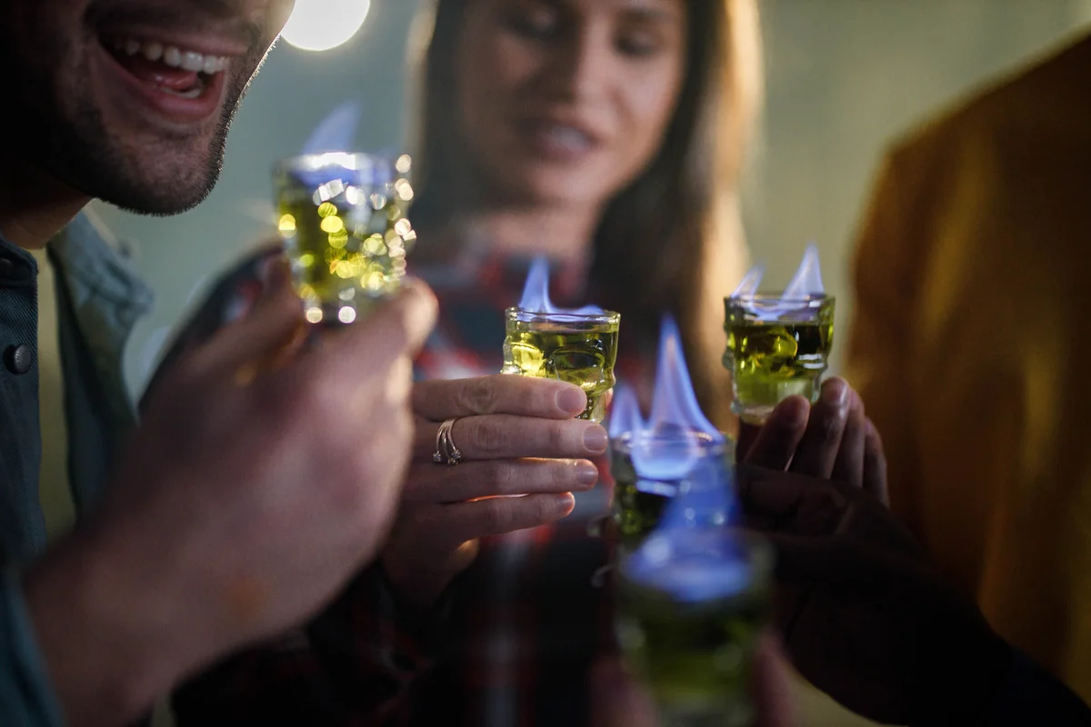 flaming shots