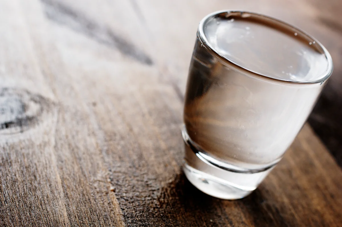 clear alcohol shot