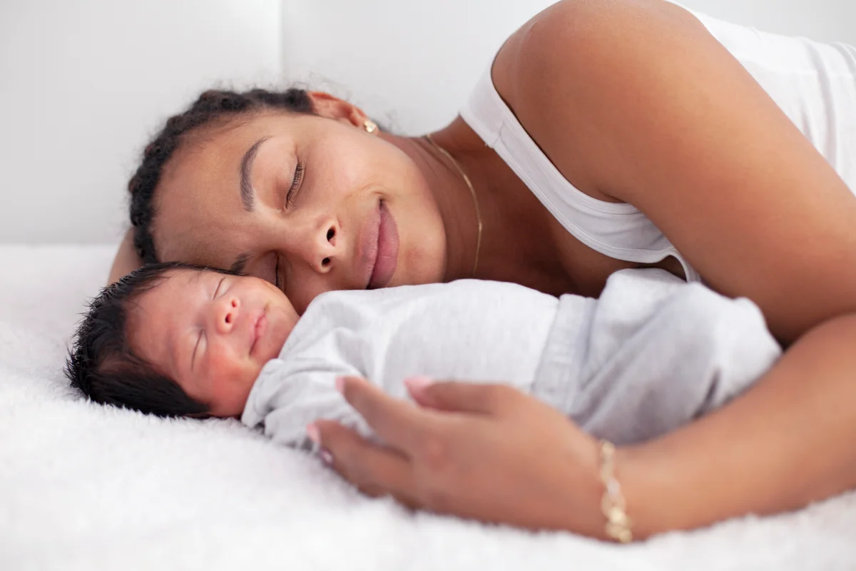 Mom with newborn