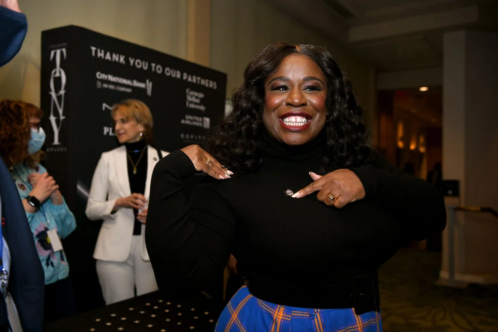 NEW YORK, NEW YORK - MAY 12: Uzo Aduba attends the 75th Annual Tony Awards Meet The Nominees Press Event at Sofitel New York on May 12, 2022 in New York City.