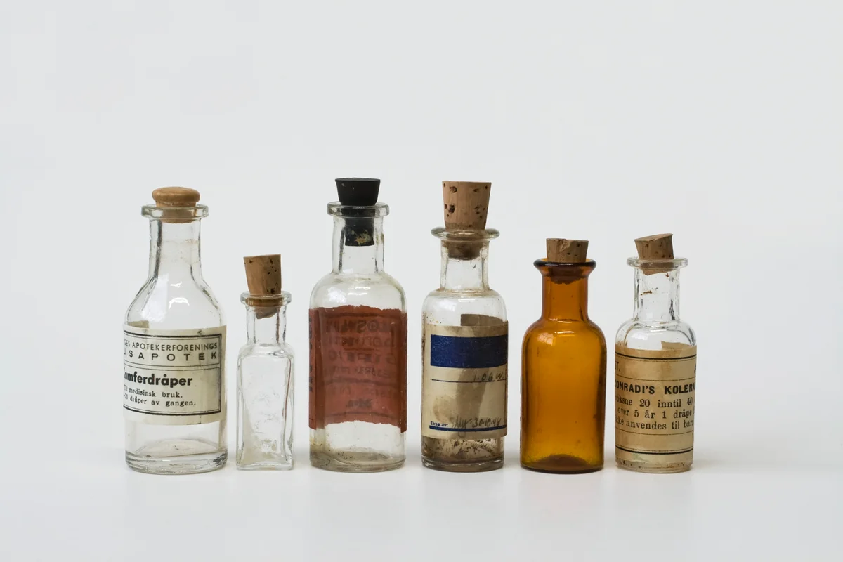 Antique bottle collection