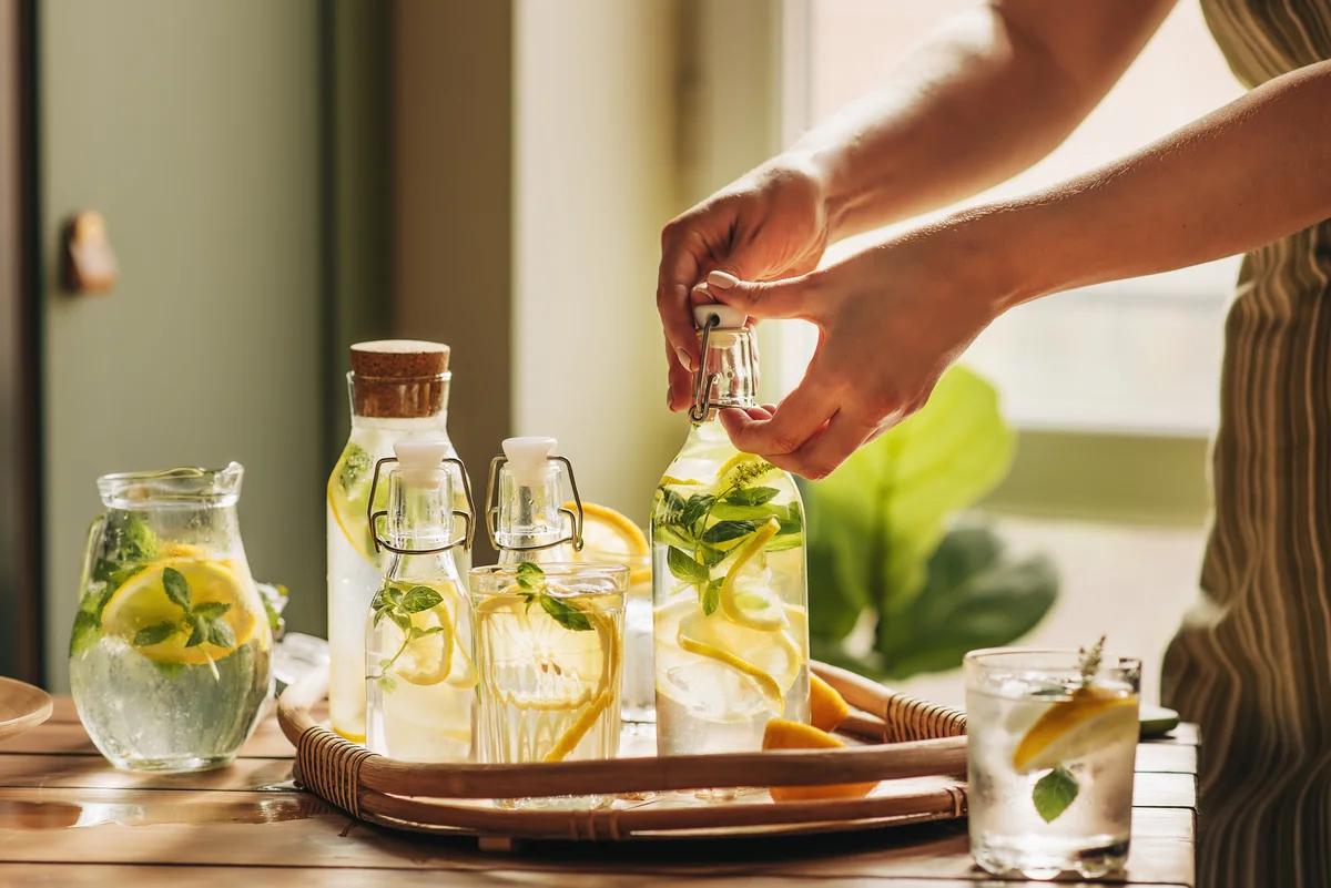 cocktails in bottles