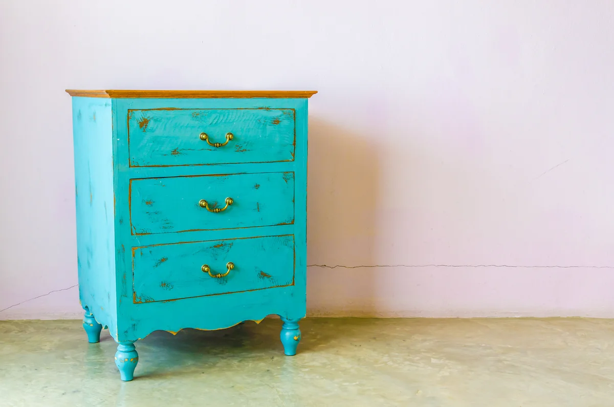 painted old chest