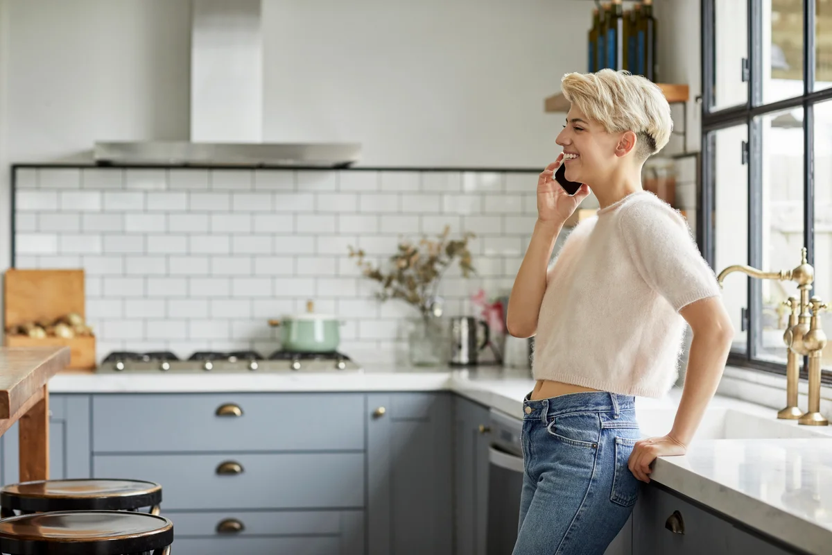 person leaving a voicemail