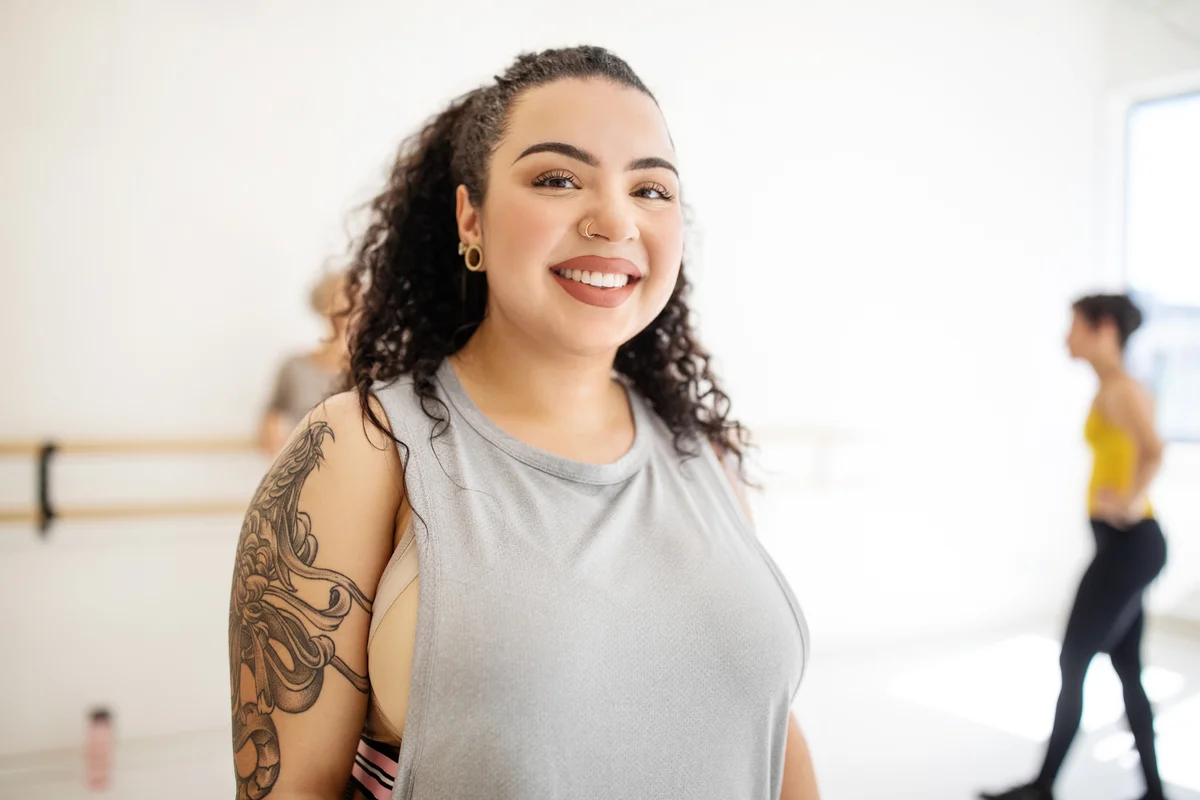 woman at a fitness studio