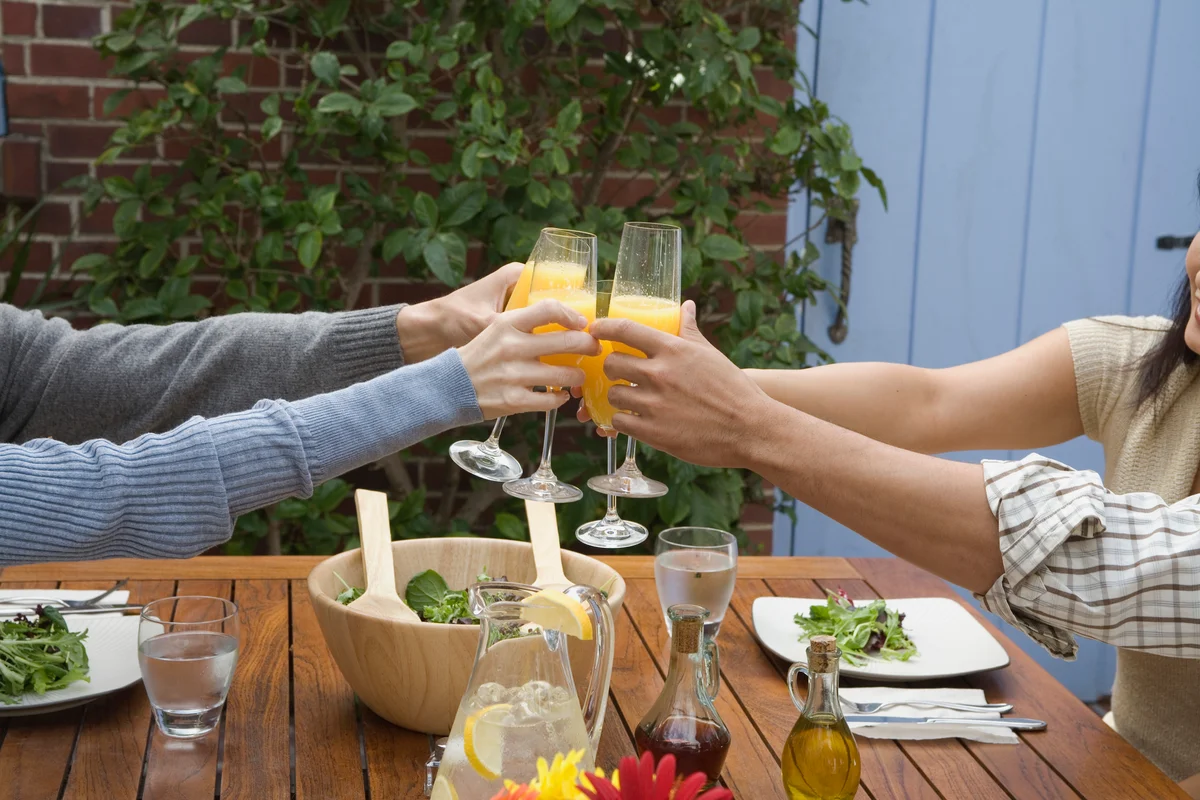 Group of friends at brunch