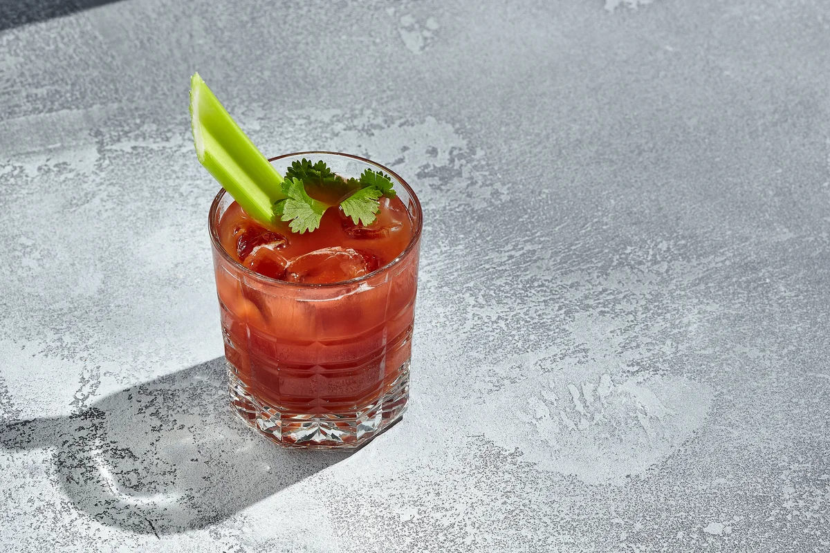 Red Bloody Mary Cocktail