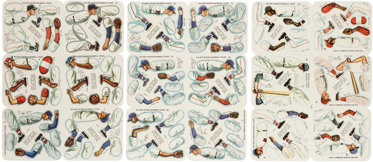 1957 Swift Meats Baseball Game Complete Set