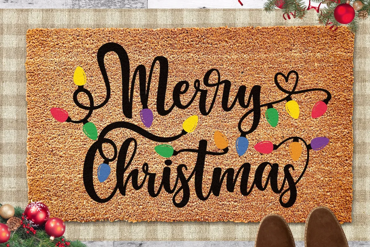 Merry Christmas Doormat Christmas Decor Outdoor Christmas