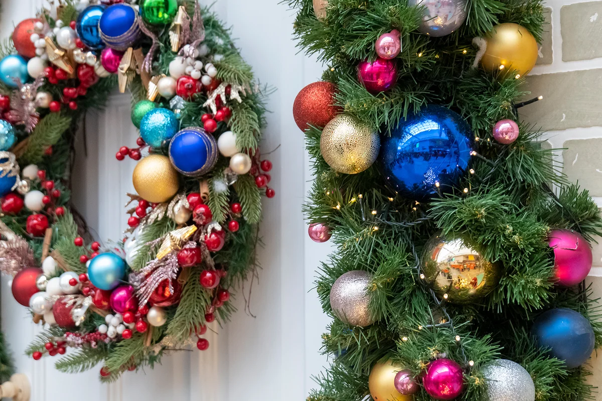 New Year decoration christmas decoration close up