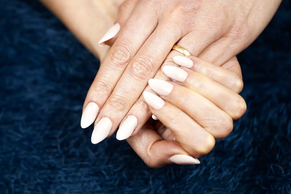 Woman Fingers With Nail Art