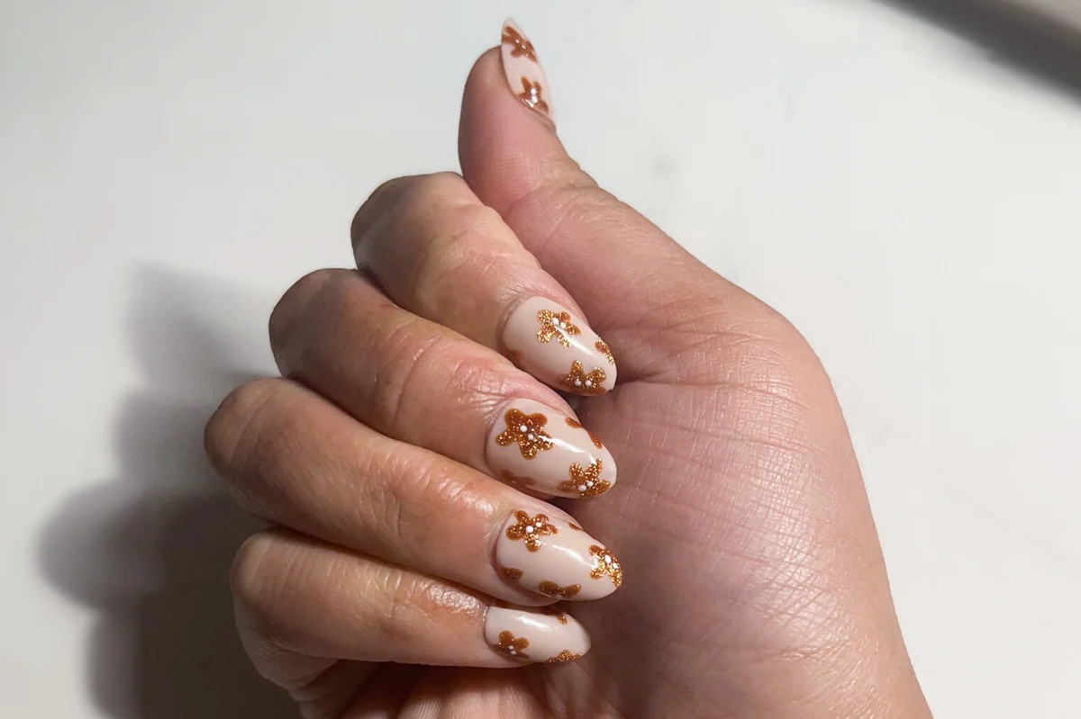 Gingerbread Short Press on Nails