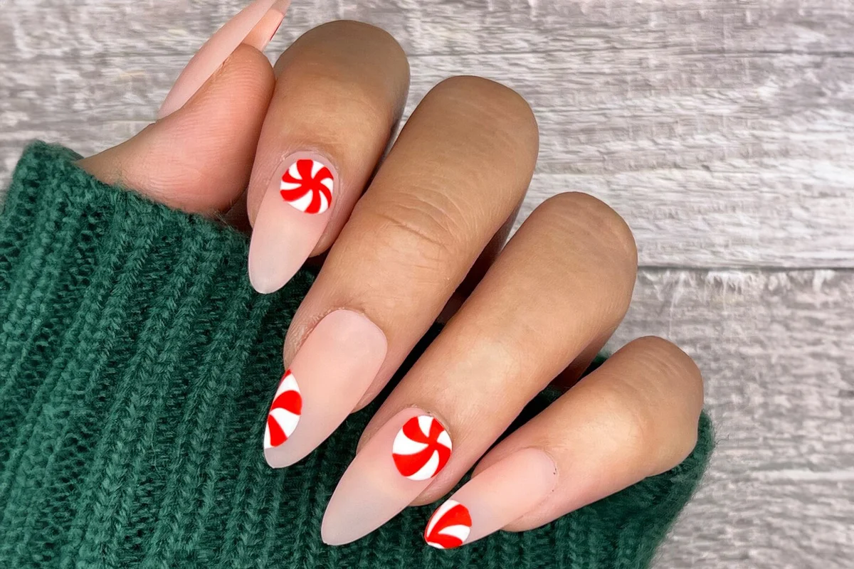 Peppermint Press On Nails